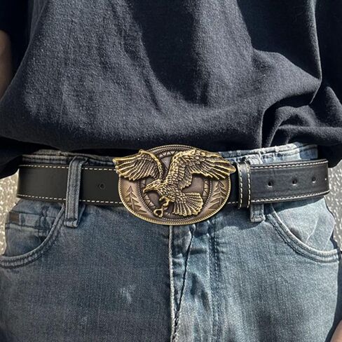 MASOP VOGU Men's Western Belt Buckles Longhorn Bull Belt Buckle American Cowboy Country Belts for Men in Saudi Arabia