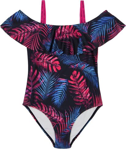 Calvin Klein Girls' One-Piece and Two-Piece Bikini Swimsuits with UPF 50+ Sun Protection, Quick Drying Bathing Suit in Saudi Arabia