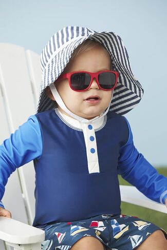 Mud Pie طفل صغير من Colorblock Rashguard، أزرق داكن، كبير in Saudi Arabia