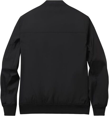 HOOD CREW Men’s Bomber Jacket Lightweight Casual Stylish Spring Fall Windbreaker Zip Up Outwear Coat with Pockets in Saudi Arabia