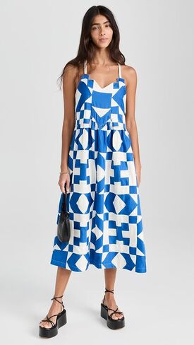 Sea Women's Tanya Patchwork Sleeveless Dress in Saudi Arabia