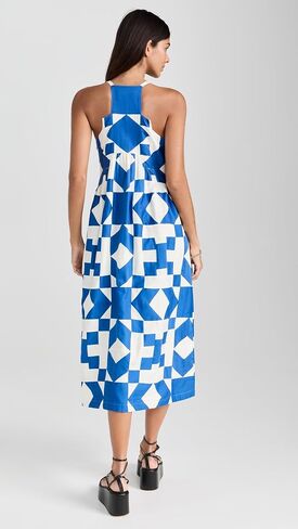 Sea Women's Tanya Patchwork Sleeveless Dress in Saudi Arabia