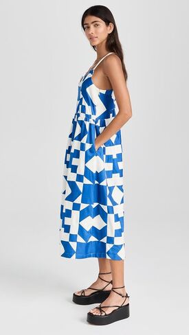 Sea Women's Tanya Patchwork Sleeveless Dress in Saudi Arabia