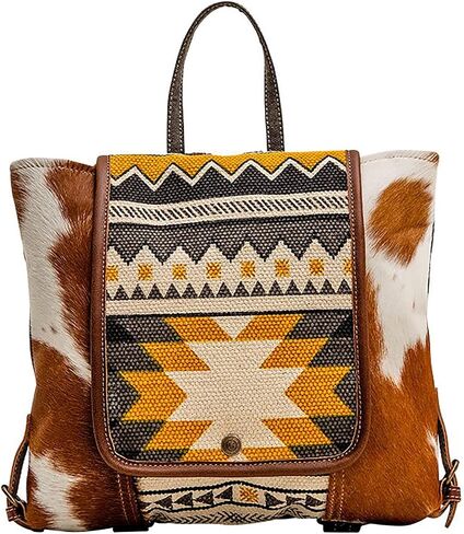 Myra Bag Western Leather Backpack Bag for Women - Flapover Upcycled Cowhide Bag Toit in Saudi Arabia