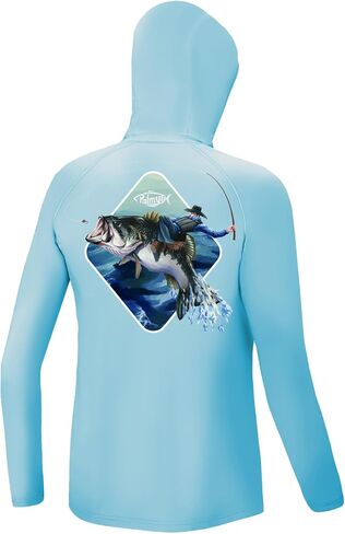Palmyth Boys Fishing Shirt Youth Hoodie UPF 50+ Sun Protection Long Sleeve in Saudi Arabia