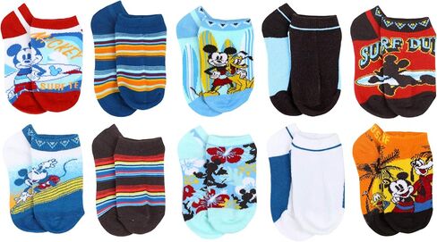 Disney Boy's Mickey Mouse 10 Pack No Show Socks in Saudi Arabia