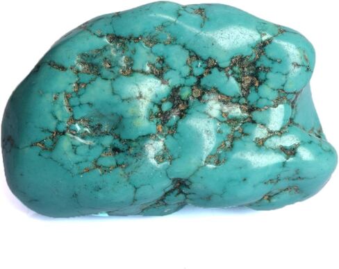 GEMHUB Natural Raw Blue Turquoise Chunk 271 Ct Uncut Rough Healing Crystal Blue Turquoise Stone BR-647 in Saudi Arabia