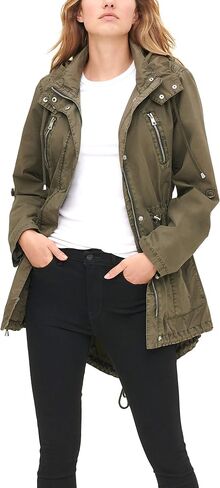 Levi's Women's Cotton Hooded Anorak Jacket (Standard & Plus Sizes) in Saudi Arabia