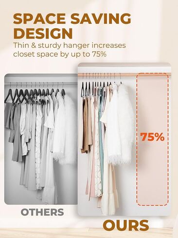HOUSE DAY Velvet Skirt Hangers 12 Pack, Beige Velvet Hangers with Adjustable Clips, Space Saving Slim Velvet Pant Hangers, Heavy Duty Shorts Hangers, Non Slip Clip Hangers for Pants, Skirts, Shorts in Saudi Arabia