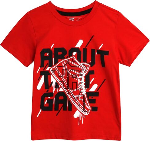 مجموعة شورتات رياضية للأولاد من Pro Athlete - تي شيرت أداء مكون من 4 قطع وشورتات رياضية - مجموعة ملابس رياضية صيفية للأولاد (2T-7) in Kuwait