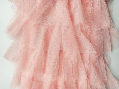 TONCHENGSD Women's Elastic Waist Tiered Layered Mesh Ballet Tulle Tutu Long Tiered Skirts in Saudi Arabia