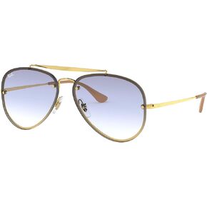 Ray-Ban RB3584N Blaze Aviator Sunglasses, Gold/Dark Green, 58 mm