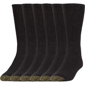 GOLDTOE Men's Harrington Crew Socks, Multipairs