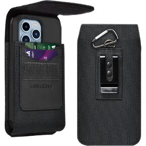 Suitable for Samsung, Motorola, iPhone 15 Phone Holster, Large Phone Holster, Belt Phone Holster, EDC Bags, Tactical Phone Cases, Belt Ring Bags, Suitable for Work, Hiking, Camping, Rescue (Nylon)