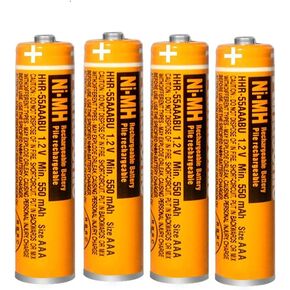 EOCIK 8 Pack HHR-55AAABU NI-MH Rechargeable Battery for Panasonic 1.2V 550mAh AAA Battery for Cordless Phones