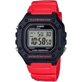 Casio Illuminator Alarm Chronograph Digital Sport Watch (Model W218HC-4AV) (Pink)