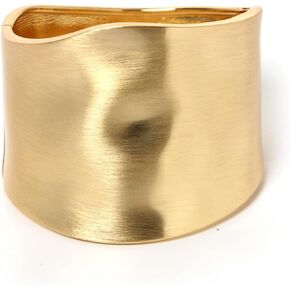 SAMOCO 3Pcs 18K Gold Plating Bangles Bracelets for Women Chunky Polished-Finish Wrist Cuff Wrap Hinge Twist Bangle Opening Wide-Grooved Wire Statement Fashion Jewelry Bracelet for Women