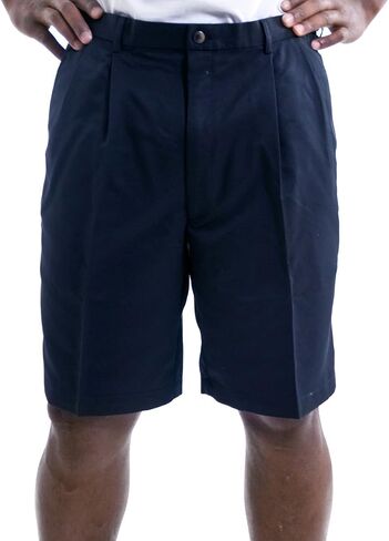 Haggar Men's Cool 18 Classic Fit Pleat Front Expandable Waistband Short (Regular and Big & Tall Sizes) in Saudi Arabia