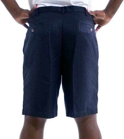 Haggar Men's Cool 18 Classic Fit Pleat Front Expandable Waistband Short (Regular and Big & Tall Sizes) in Saudi Arabia