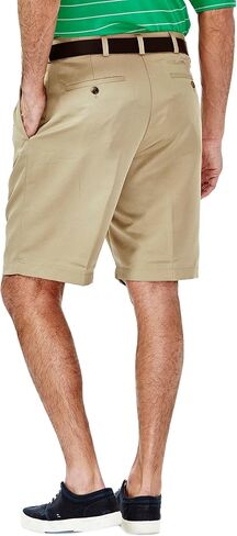 Haggar Men's Cool 18 Classic Fit Pleat Front Expandable Waistband Short (Regular and Big & Tall Sizes) in Saudi Arabia