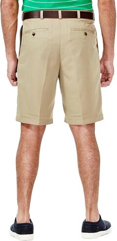 Haggar Men's Cool 18 Classic Fit Pleat Front Expandable Waistband Short (Regular and Big & Tall Sizes) in Saudi Arabia