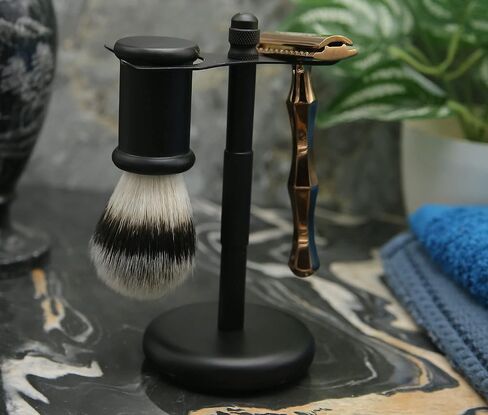 RAZOR MEISTER PRIME - ماكينة حلاقة آمنة - 50 شفرة حلاقة آمنة - ماكينة حلاقة آمنة بحافة مزدوجة - مجموعة ماكينة حلاقة آمنة للرجال والنساء - حقيبة جلدية آمنة لشفرات الحلاقة - ستانلس ستيل ألماني - مريحة - خفيفة (فضي) in Saudi Arabia