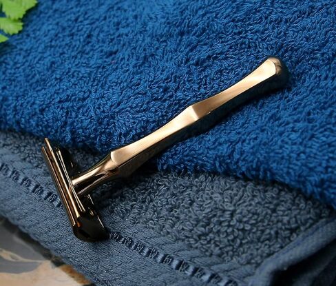 RAZOR MEISTER PRIME - ماكينة حلاقة آمنة - 50 شفرة حلاقة آمنة - ماكينة حلاقة آمنة بحافة مزدوجة - مجموعة ماكينة حلاقة آمنة للرجال والنساء - حقيبة جلدية آمنة لشفرات الحلاقة - ستانلس ستيل ألماني - مريحة - خفيفة (فضي) in Saudi Arabia