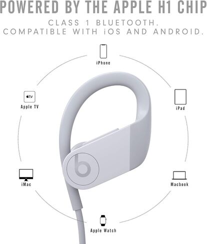Powerbeats High-Performance Wireless Bluetooth Headphones - Black - MWNV2LL/A (Renewed) in Saudi Arabia