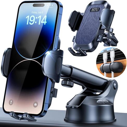 2024 Ultimate Car Phone Mount【80+LBS Strongest Suction & Military-Grade】【Patent & Safety Certs】 Cell Phone Holder Truck Stand for Dashboard Windshield Vent for iPhone 15 Pro Max 14 13 Samsung, Black in Saudi Arabia