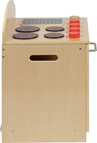 Flash Furniture Children's Wooden Toy Kitchen Set with Pretend Stove, Sink, and Refrigerator, 3-Piece Interactive Kids Playset for Educational Play in Kuwait
