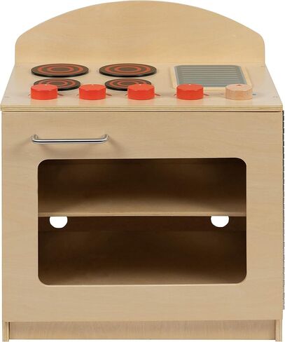 Flash Furniture Children's Wooden Toy Kitchen Set with Pretend Stove, Sink, and Refrigerator, 3-Piece Interactive Kids Playset for Educational Play in Kuwait