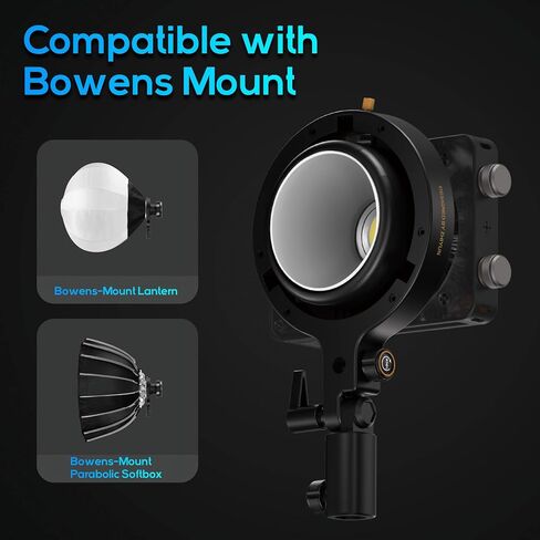 ZHIYUN MOLUS X100 ضوء فيديو LED محمول، 100 وات 2700K-6500K CRI 95+ TLCI 97+ مع التحكم في سطوع تطبيق البلوتوث in Saudi Arabia