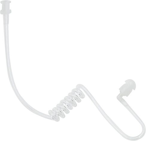 Replacement Acoustic Tube with Connector Replaceable Earpiece Coil Tubes for Two Way Radio Ear Piece Walkie Talkie Surveillance Headset FBI Covert Style Silicon Soft Material (J5, Black) in Saudi Arabia
