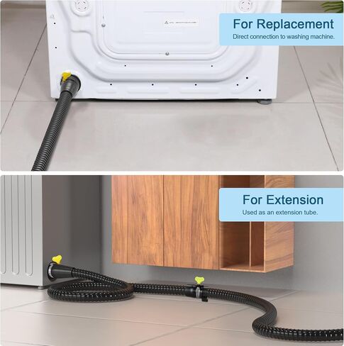 MyLifeUNIT Washing Machine Drain Hose Extension Kit, Universal Fit All Drain Hose, 6.9 Feet in Kuwait