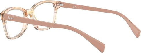 Ray-Ban Junior Ry1591 Square Prescription Eyeglass Frames, Striped Grey/Demo Lens, 48 mm in Saudi Arabia