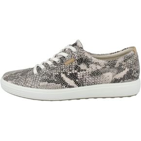 ECCO Women's Soft 7 Sneaker, Black, 11-11.5