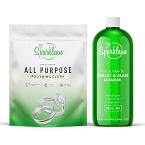 Sparklean Natural Jewelry and Glass Cleaning Kit (32)