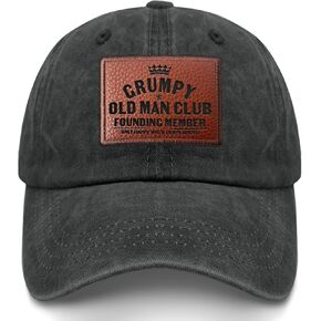Grumpy Old Man Club Hat Trucker Hat Men Vintage Mesh Baseball Cap for Summer