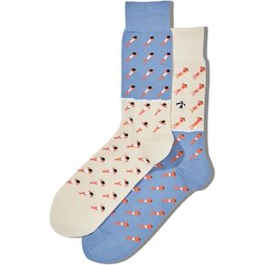 Hot Sox Men's Fun Conversation Starter Crew Socks-1 Pair Pack-Cool Funny Pop Culture Gifts