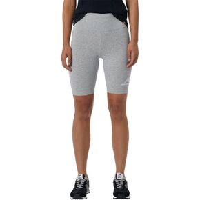 New Balance Women's NB Essentials Stacked Fitted Short, Athletic Grey, X-Large