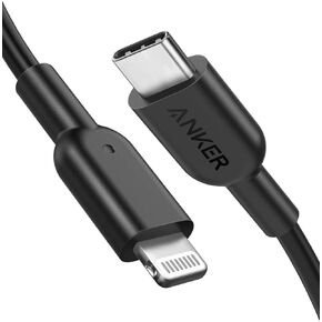 انكر كيبل USB C الى لايتنينج، باورلاين II [10 قدم، عبوتان معتمد من ابل] سلك شحن طويل للغاية لايفون 12 برو ماكس 12 11 برو X XS XR 8 بلس ايربودز برو، يدعم توصيل الطاقة (ابيض) in Kuwait