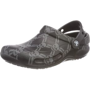 Crocs Unisex Adult Men's and Women's Bistro Clog | Slip Resistant Work Shoes, Deep Navy/Multi, 11 US