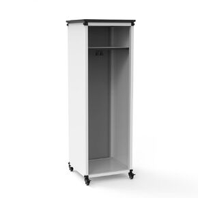 MBSCB05 Modular Teacher Storage Cabinet - Narrow/Tall Module with Casters and Tabletop