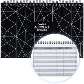 CASMONAL A5 Check Registers for Personal Checkbook, Big Checkbook Register & Financial Transaction Ledger Log Book for Small Business, Track Payments, Finances, Deposits, Debit Card and Bank Account