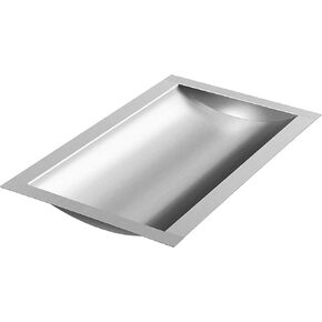 Drop-in Deal Tray,18" L x 10" W 304 Stainless Steel Window Tray for Gas Stations Banks Cash Register Window