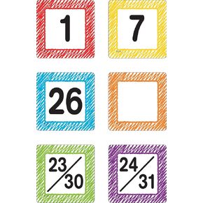 Teacher Created Resources Scribble Calendar Days