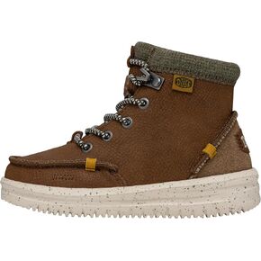 Hey Dude Bradley Boot Toddler Leather Black Size 10 | Kids Boots | Kids Pull on Boots | Comfortable & Light-Weight
