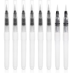 Pencil Style Envelope Sealer Moistener - Set of 8, Letter Sealer Envelope & Stamp Moisteners with Nylon Brush Head Mailing Moistener Wetter Roller for Office or Classroom Use