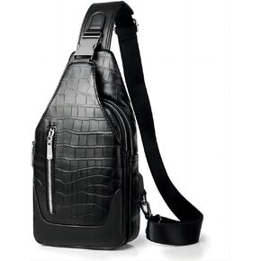 IAGOM Versatile Comfortable Sling Backpack Water Resistant Sling Backpacks Crossbody Bag for Men with Adjustable Strap and Plenty of Compartments