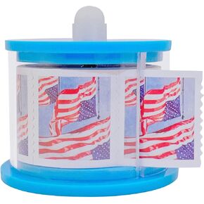 Postage Stamp Dispenser Stamp Roll Dispenser Stamp Holder -Blue